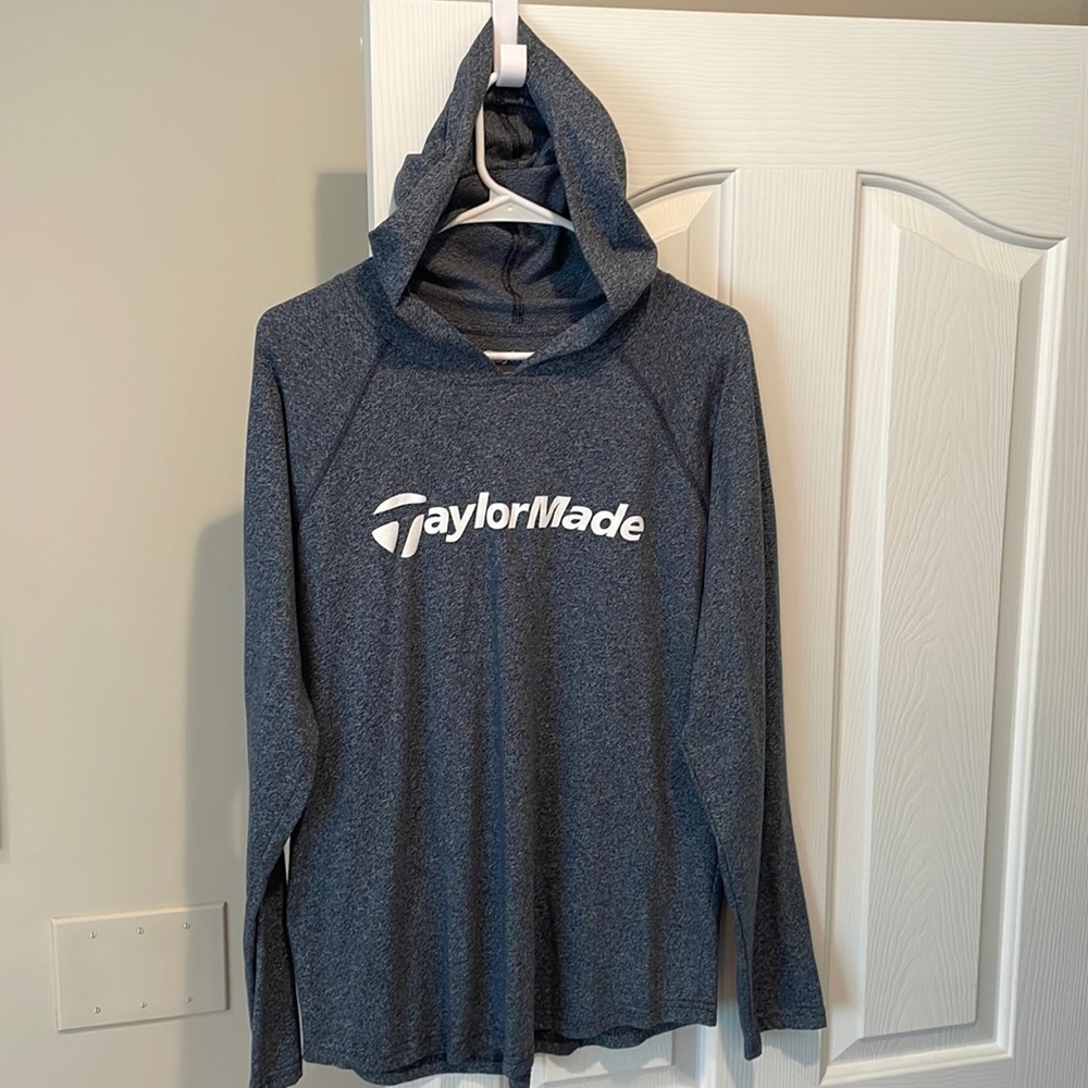 TaylorMade Heathered Navy/Gray Performance Hoodie